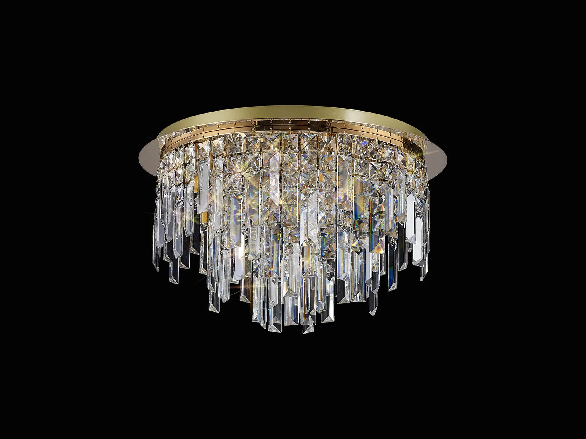 Maddison Crystal Ceiling Flush 6 Light IL31811  Diyas Maddison French Gold